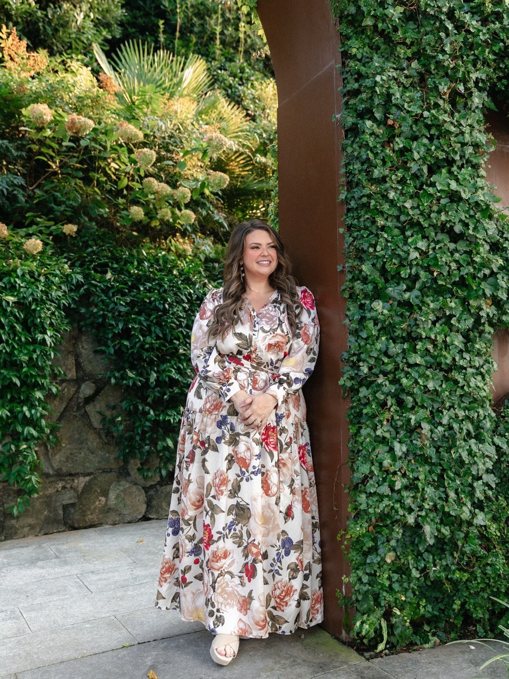 Skies Are Blue Maxi Ruffle Floral